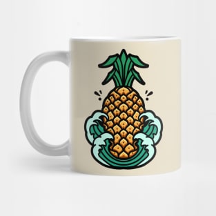 pineapple summer wave Mug